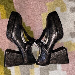 Sam Edelman Black Pewter Mary Jane